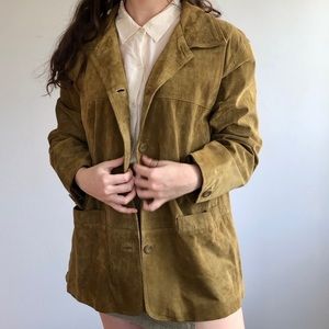 90s tan suede jacket